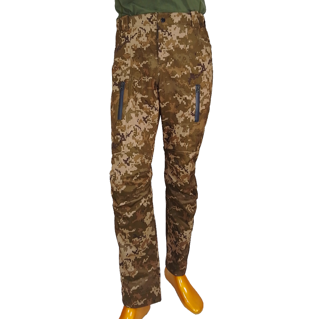 Штаны ВСУ осенние пиксель ММ14 softshell флис