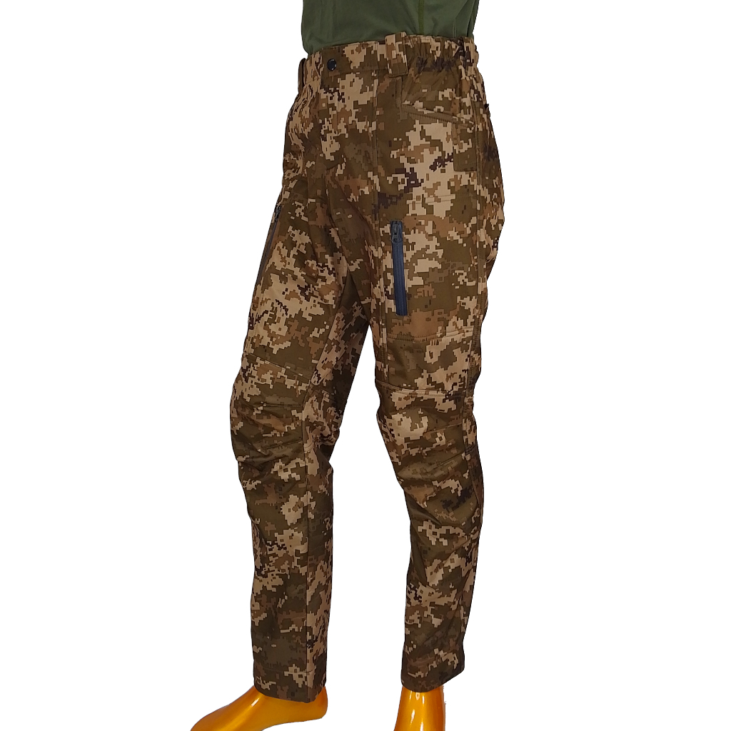 Штаны ВСУ осенние пиксель ММ14 softshell флис