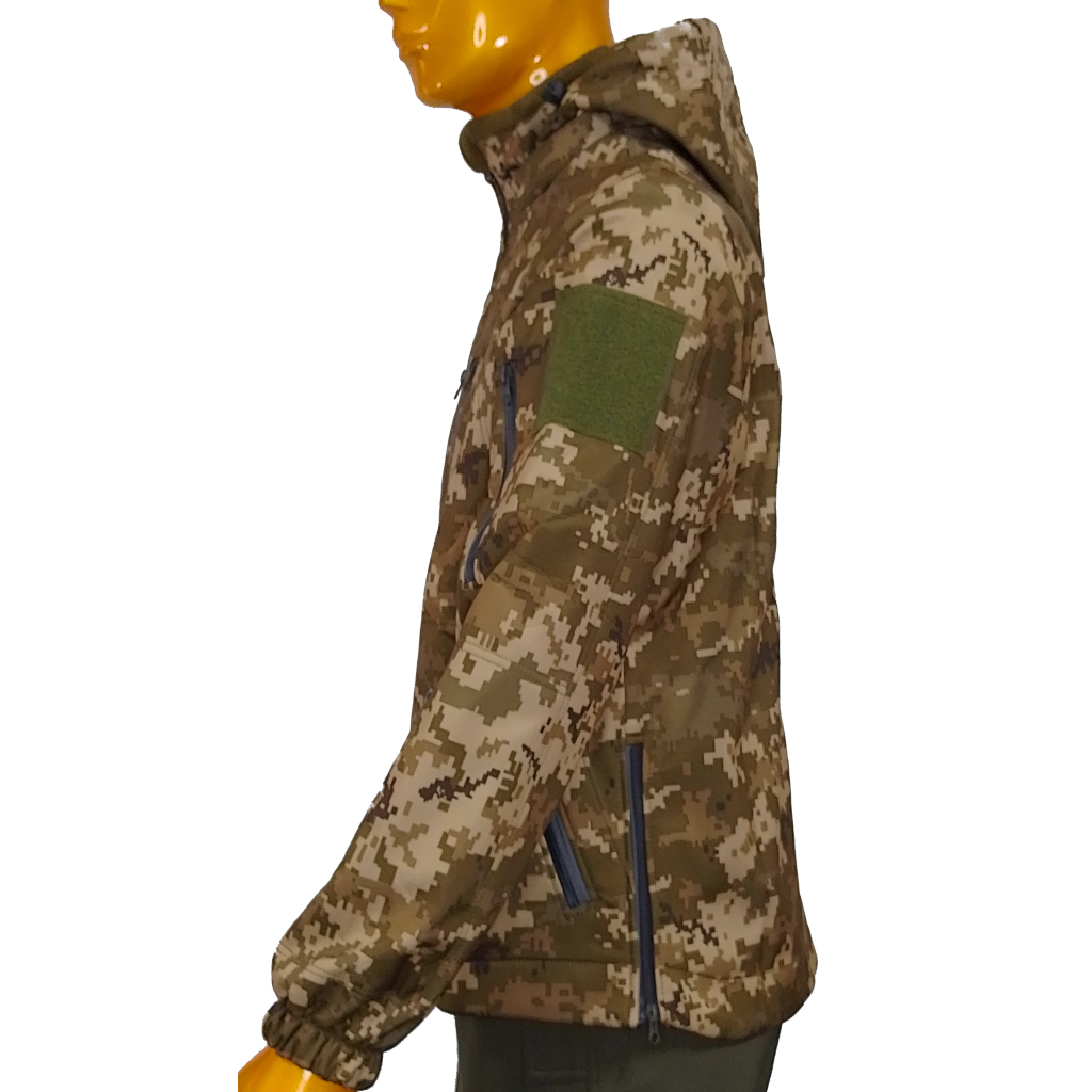 Куртка ВСУ осенняя пиксель ММ14 softshell флис 60-62