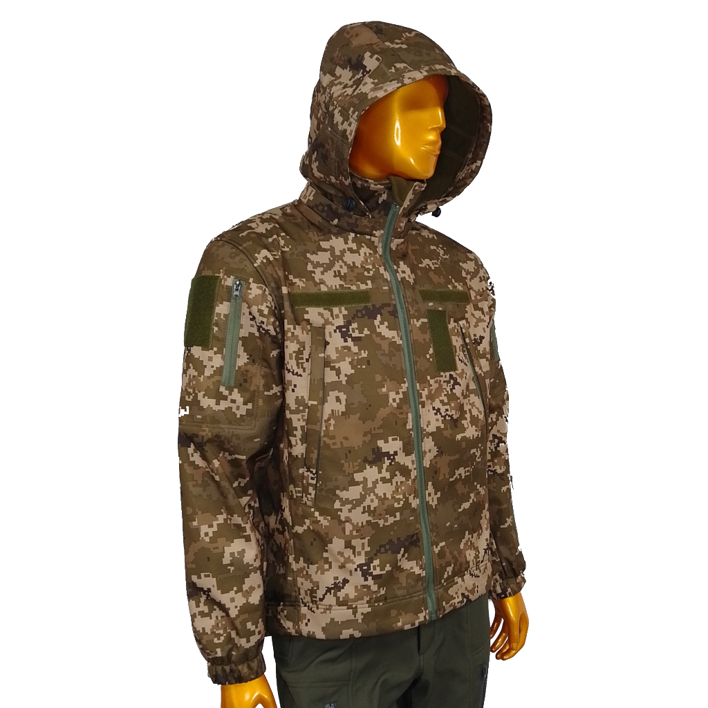 Куртка ЗСУ осіння піксель ММ14 тип-2 softshell фліс 56-58