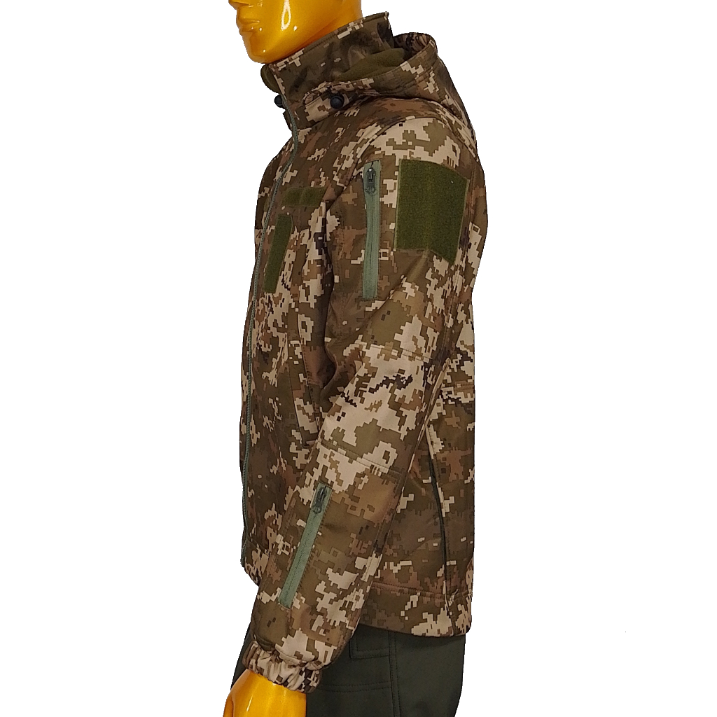 Куртка ЗСУ осіння піксель ММ14 тип-2 softshell фліс 56-58