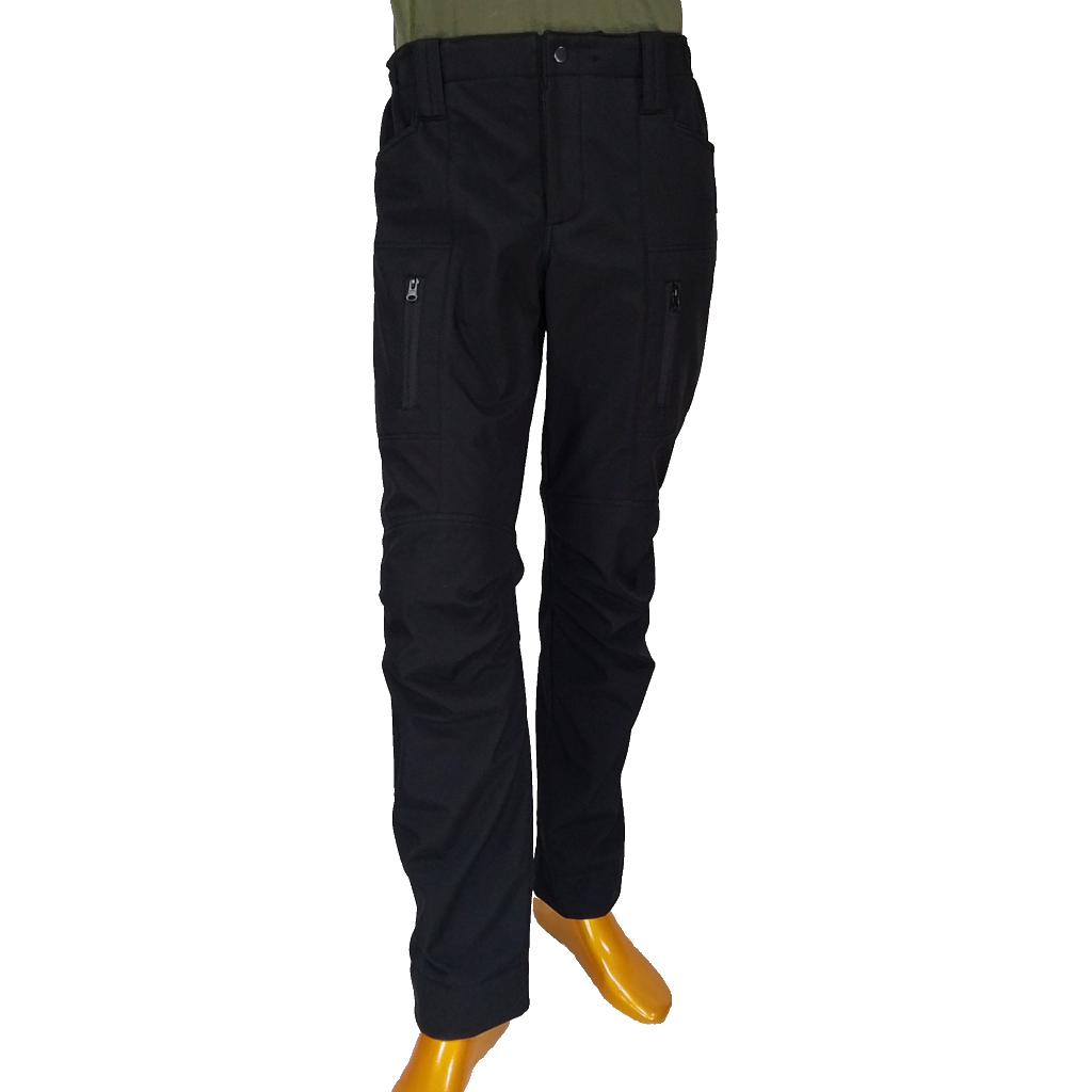 Штаны НПУ осенние черные softshell флис 60/5